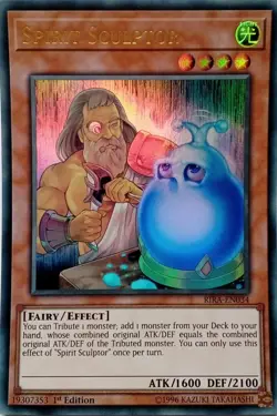 RIRA-EN034 SPIRIT SCULPTOR ULTRA RARE 1ST EDITION YuGiOh CARD - Image 1