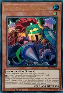 MP25-EN256 MIMIGHOUL ARMOR ULTRA RARE 1ST EDITION YuGiOh CARD - Image 1
