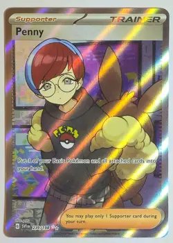 Penny 239/198 Ultra Rare Scarlet & Violet Base Pokemon TCG & Bonus Card - Image 2