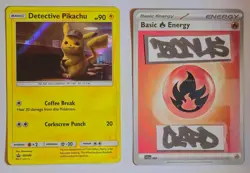 Detective Pikachu SM190 Holo Promo Pokemon TCG & Bonus Card - Image 1