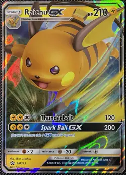Raichu GX SM213 Sm Promo Holo - Pokemon Card - Image 1