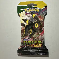 Evolving Skies Umbreon Sleeved Booster Pack New Sealed Pokemon Card TCG - Image 1