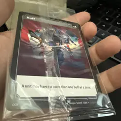 Riftbound Fist Bump Buff Double Sided Promo Card Sealed OGN Rare! - Image 5