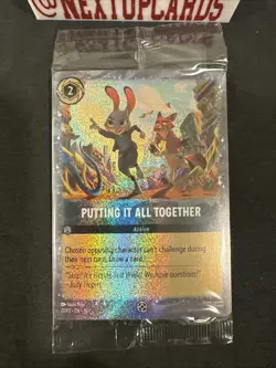 Lorcana Putting It All Together 27/P3 Cinemark Promo Card Zootopia 2 Disney - Image 1