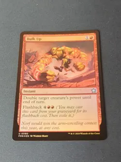 MTG Bulk Up #80 Uncommon Card Foundations Foil, Near Mint - Image 1