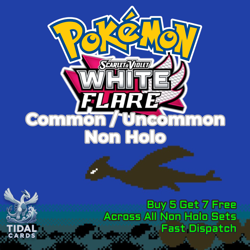 Pokemon TCG White Flare - Common/Uncommon - Choose your cards - Buy 5 Get 7 Free - Image 1