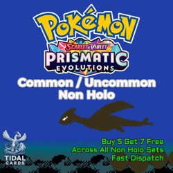 Prismatic Evolutions - Common/Uncommon -Choose your cards - Buy 5 Get 7 Free - Image 1