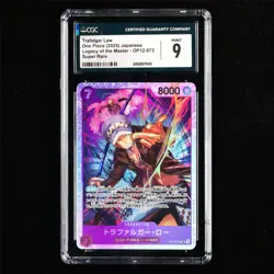 CGC MINT 9 2025 ONE PIECE JPN. TCG Card OP12-073 Trafalgar D. Water Law - Image 1