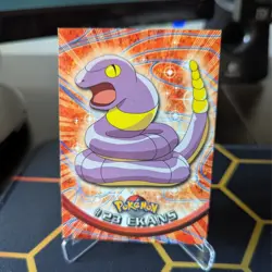 Topps Pokemon Card Ekans #23 Non Holo Black Logo LP - Image 1