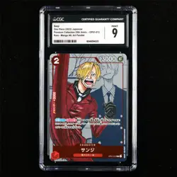 CGC MINT 9 2022 ONE PIECE JPN. 25th ANNV.PREM.CARD COLL. OP01-013 Sanji - Image 1
