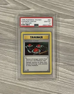 Pokemon Pokemon Center 1st Edition Base Set Shadowless Card #85 PSA 10 GEM MINT - Image 1