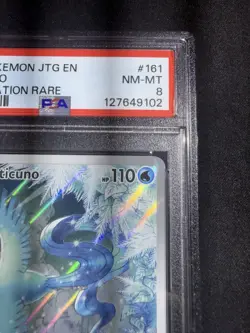 Pokemon TCG Articuno IR 161/159 Journey Together English Card, PSA 8 - Image 2