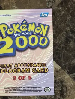 Topps Pokemon The Movie 2000 First Appearance / Lugia 35mm Film Card Damaged - Image 4