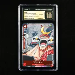 CGC Pristine 10 2022 ONE PIECE JPN. TCG Card ST01-010 Franky - Image 1