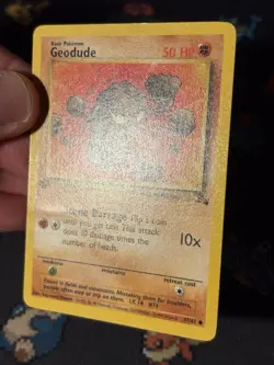 Pokemon Cards Geodude 47/62 Fossil FIRST EDITION WOTC - (MP) - Image 2