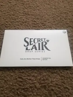 Magic The Gathering Secret lair: Cats Are Better Than Dogs Rainbow Foil Edition - Image 1
