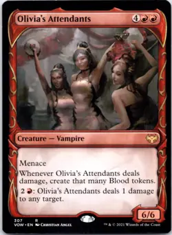 Olivia's Attendants (Showcase) - Innistrad: Crimson Vow - 307 NM - Image 1