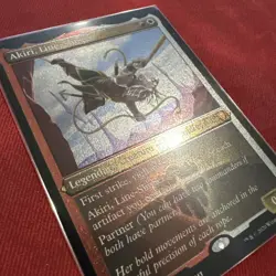 MTG Akiri, Line-Slinger (515/794) Commander Legends NM FOIL- ETCHED - Image 2
