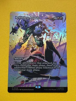 Relentless Assault (Borderless) Marvel Universe Eternal-Legal Foil - Image 1