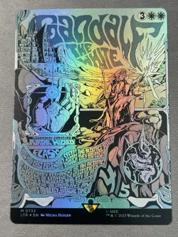 MTG - LTR - Gandalf the White (Borderless Poster) #732 - Near Mint Foil - Image 1