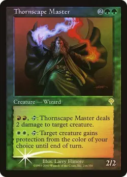 Invasion MTG FOIL Thornscape Master Magic - Image 1