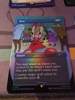 FOIL BORDERLESS Daze MTG SpongeBob Secret Lair NM SLD Sponge Bob 1934 - Image 1