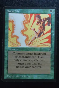 Magic The Gathering MTG AVOID FATE Legends MP Moderately Played - Image 1