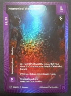 Wonders Of The First - Necropolis Of The Damned - 1st Edition OCM Land 88/99 - Image 1