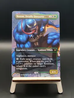 Venom, Deadly Devourer (Borderless) - #22 - Rare - Marvel's Spider-Man - SPE - Image 1