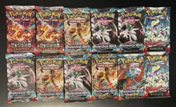 Pokemon Booster Packs - Mixed New/Sealed Lot of 12 - Image 1