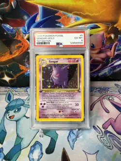 Pokemon Gengar Fossil Set First 1st Edition Holo PSA Grade 6 5/62 - Image 1