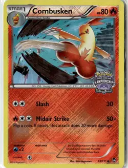 2014 POKEMON CHAMPIONSHIP STATE-PROVINCE-TERRITORY STAMPED COMBUSKEN 13/111 - Image 1