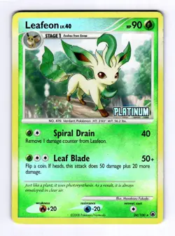 Leafeon - 24/100 [Platinu Burger King Promos #024 (2023) Promo Holo LP Pokemon - Image 1