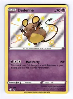Dedenne Shining Fates: Shiny Vault #SV051 (2020) Holo NM Pokemon - Image 1