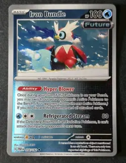 Iron Bundle Reverse Holo - 056/182 - Paradox Rift Pokemon 2023 - Image 1