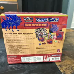 Pokemon TCG Sword and Shield Base Set ETB Elite Trainer Box Zacian, New - Sealed - Image 4