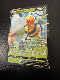 Beedrill V 001/189 Astral Radiance Ultra Rare Holo Pokemon TCG NM - Image 1
