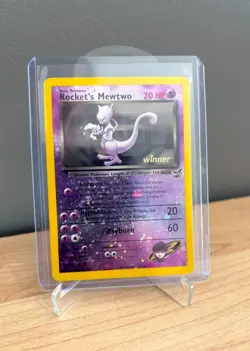 Rocket's Mewtwo [Winner] #8 Pokemon Best of Game Promo (Crease) - Image 1