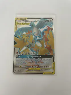 Pokemon Moltres & Zapdos &Articuno GX (Full Art) 66/68 Hidden Fates Holo Nm-m - Image 1