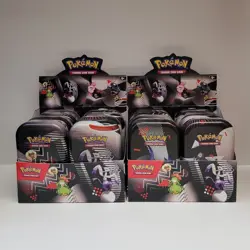 Pokemon Black Bolt & White Flare Unova Mini Tin x8 Display Case x2 | No Packs - Image 1