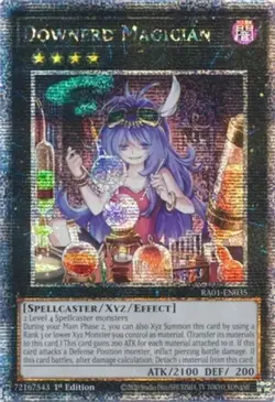 Yugioh! LP Downerd Magician - RA01-EN035 - Quarter Century Secret Rare - 1st Edi - Image 1
