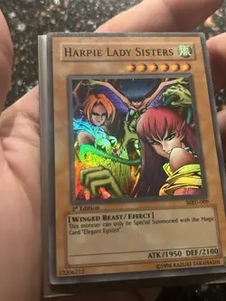Yugioh Harpie Lady Sisters MRD 1st Edition Nm/VLP - Image 3