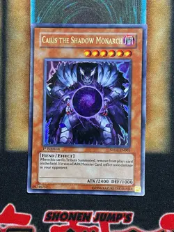 Yugioh Caius The Shadow Monarch SDDE-EN001 Ultra Rare 1st Ed MP - Image 1