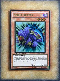 Yugioh Spirit Reaper GLD4-EN011 Gold Rare Limited Edition LP - Image 1