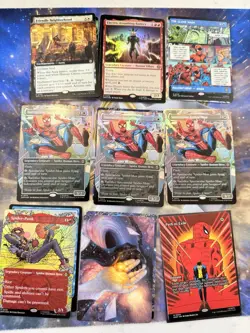 MTG Magic The Gathering Card Lot Final Fantasy/Spider-Man 62 Cards NM - Image 1