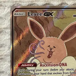 Eevee GX SM233 Full Art Holo Pokemon TCG Sun and Moon Black Star Promo Card NM - Image 3