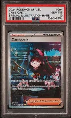 CASSIOPEIA 094/064 | PSA 10 | Special Illustration Rare Graded Pokemon Card - Image 1
