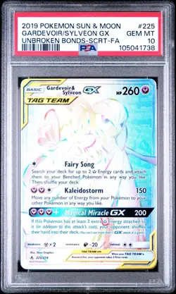 GARDEVOIR & SYLVEON GX 225/214 | PSA 10 | Unbroken Bonds Graded Pokemon Card - Image 1