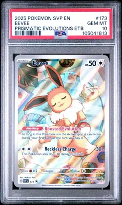EEVEE 173 | PSA 10 | Prismatic Evolution ETB Promo Graded Pokemon Card - Image 1