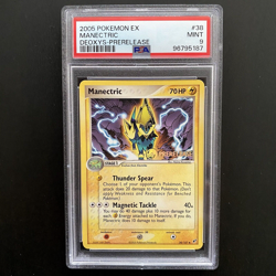 MANECTRIC 38/107 | PSA 9 | Deoxys Pre Release Promo Graded Pokemon Card - Image 1